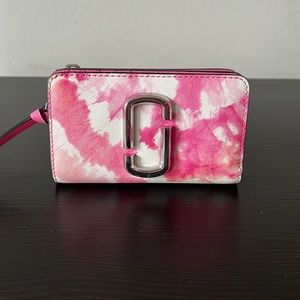Marc Jacobs Pink Tie Dye Bifold Wallet